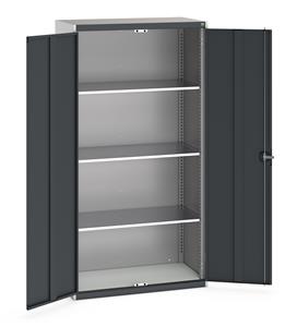 75kgs UDL capacity per shelf Shelves adjustable on a 25mm pitch Fully lockable... Bott Tool Cupboards 1050mm Wide Standard Duty